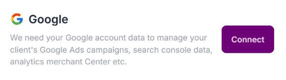 Step 1: Connect accounts